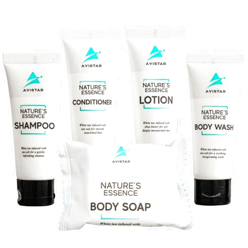 Avistar 180 Piece Hotel Soap & Bulk Toiletries - Airbnb Essentials for Hosts & Guests - Hotel Shampoo & Conditioner Supplies for Guests, Hotel Toiletries Bulk Set, Mini Bulk Travel Size Toiletries, Air BnB