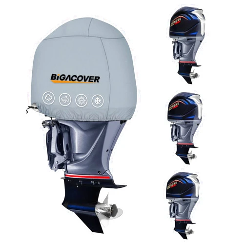 BIGACOVER Outboard Motor Cover for Yamaha VMAX SHO Outboard Engine Cover 4-Stroke VF 200 225 250 HP MAR-MTRCV-ER-SH, Waterproof 600D Oxford with Cotton Lining,Boat Engine Hood Cowling Cover
