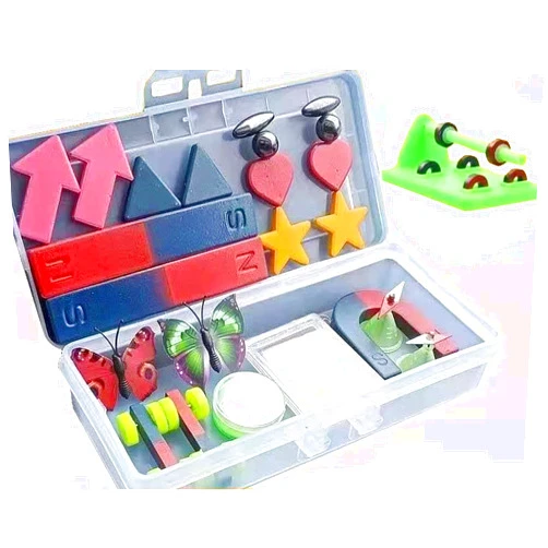 Burnur Labs Junior Physics Science Magnet Kit for Education Experiment Tool Magnets Toys Set for Kids School Classroom