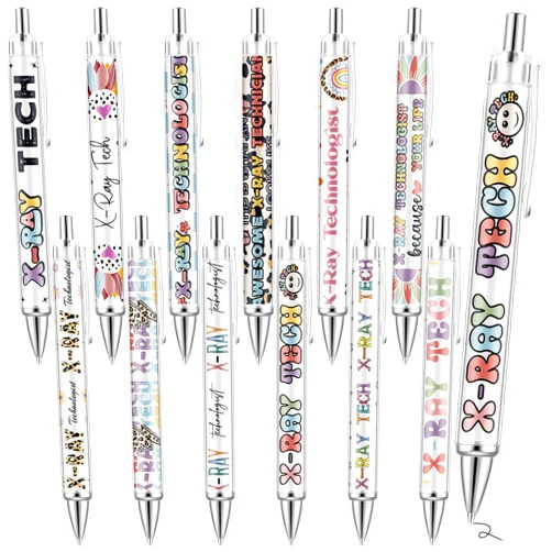 Motipuns 12 Pcs X-Ray Technologist Week Gifts Pens Radiologic Technology Appreciation Gifts X-Ray Tech Party Favors for Radiology Technician Employee Coworker Office Supplies