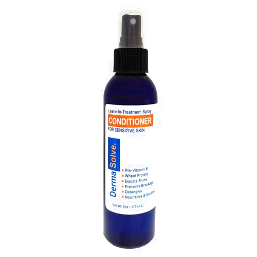 Dermasolve Psoriasis Leave-In-Treatment and Styling Spray Conditioner for Seborrheic Dermatitis, Sensitive Skin, Detangle, De-Flake, Soothing Anti Dandruff, Dry Scalp Repair for Damaged Hair