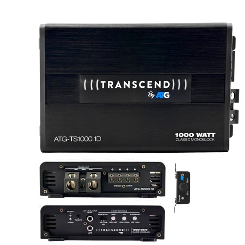 Audio To Go Transcend Series 1000w Class-D Mono Subwoofer Amplifier -TS1000.1D