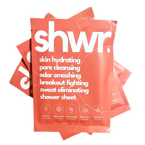 Shwr Shower Sheet Body Wipe, Individually Wrapped, Extra Large 12