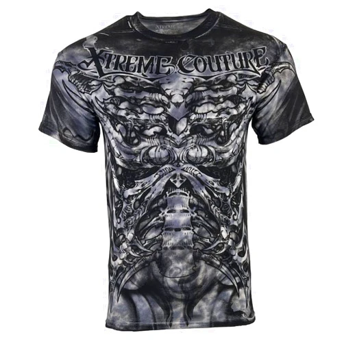 Xtreme Couture by Affliction Men's T-Shirt Biomechanical Grey