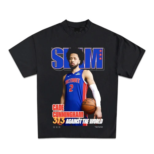 Internet Originals Cade Cunningham SLAM Cover Graphic Tee | Premium Quality Heavyweight Basketball Shirt for Adults & Kids