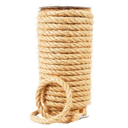 Radix Rope Natural Jute Twine, 8MM x 50FT Jute Rope Roll, Heavy Duty Thick Twine for Cat Scratching Post, Bundling, Gardening and DIY Crafts