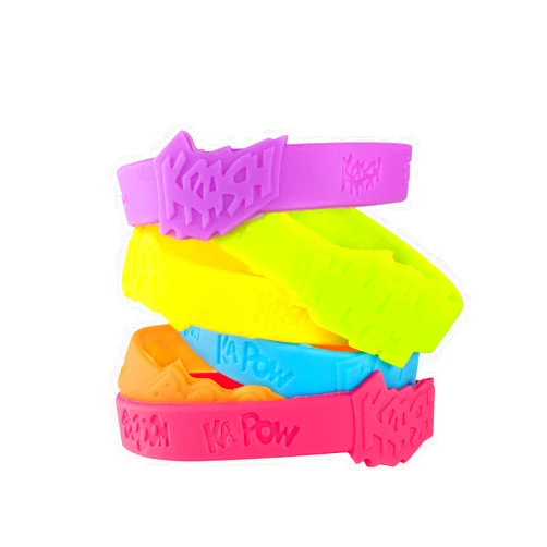 Super Z Outlet 24 Assorted Superhero Comic Quotes & Sayings Colorful Rubber Jelly Bracelets for Children Birthdays, Party Favors, Kid's Goody Bags By Super Z Outlet
