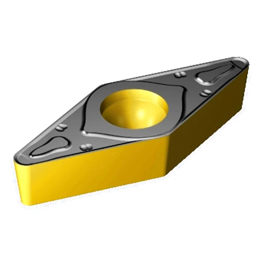 Sandvik Coromant VBMT 333-KR 3225 Coro Turn 107 Insert for Turning, Carbide, Diamond 35 deg, Neutral Cut, 3225 Grade, Ti(C,N)+Al2O3+TiN (Pack of 10)