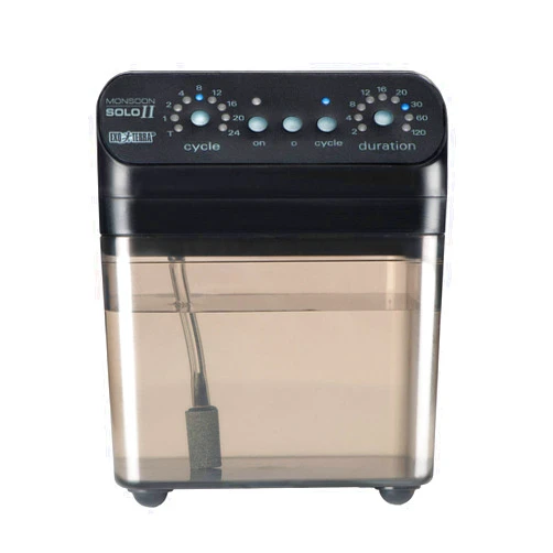 Exo Terra Monsoon Solo II - Programmable Misting System for Reptile Terrariums, Ultimate Humidifier with Multiple Nozzles for Optimal Humidity Control