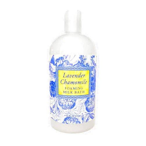 Greenwich Bay Foaming Milk Bath in Lavender Chamomile Scent - Luxurious Buttermilk Formula - Rich, Foaming Lather - Elegant Packaging - 16 fl oz