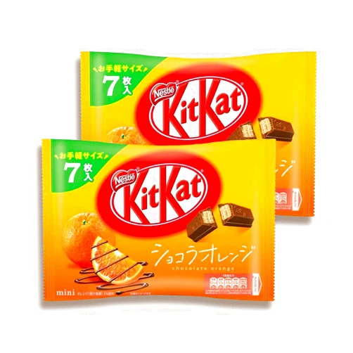 Bokksu Japanese Kit Kat: Chocolate & Ehime Iyokan Orange Flavor, 7 pcs. (2-pack)