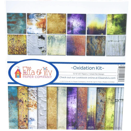 Ella & Viv by Reminisce EAV-1101 Oxidation Scrapbook Colleciton Kit