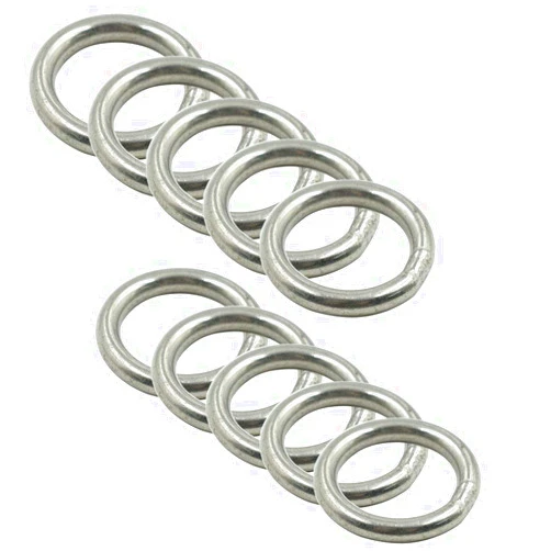 Rannb Multi-Purpose O Ring Welded Stainless Steel Rings 3mm/0.12
