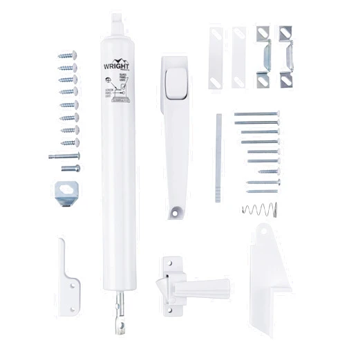 Wright Products VLANWH Lanai Corrosion Resistant Storm and Screen Door Hardware Kit, White