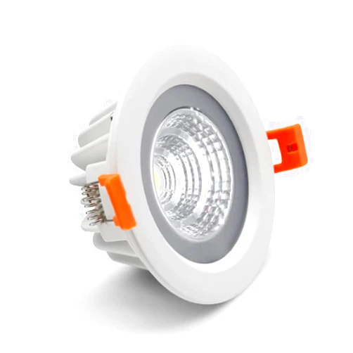 LS-PRO 3.5inch 9w LED Recessed Ceiling Light Slim Aluminium Panel, Anti Rust Fixture Downlight Shower Spotlight IP65 Waterproof for Wet Location Indoor & Outdoor Cold light/5000k-White Body