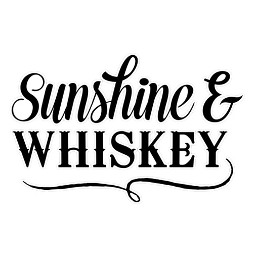 EMC Graphics Sunshine and Whiskey Vinyl Waterproof Sticker Decal Car Laptop Wall Window Bumper Sticker 5