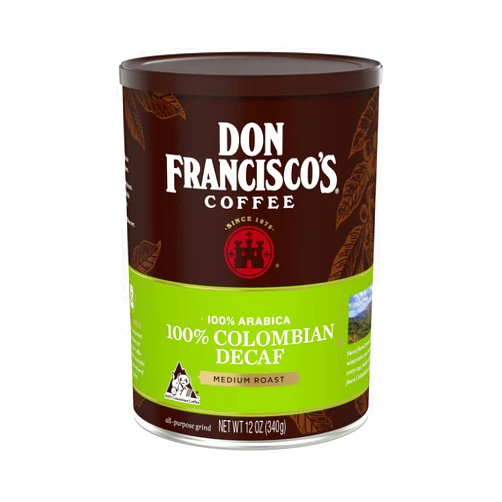 Don Francisco's Decaf Colombian Supremo Medium Roast Ground Coffee, 12 oz Can
