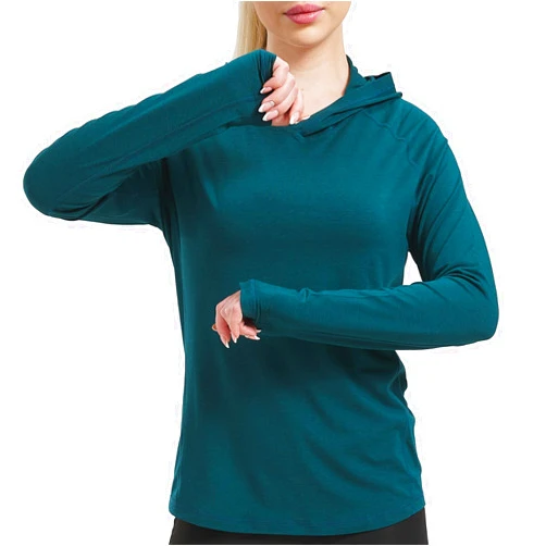 Netdraw Women's Ultra-Soft Bamboo Viscose Hoodie UPF 50+ Sun Protection Long Sleeve Shirt