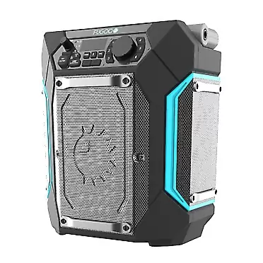 FUGOO Traveler | Portable Indoor/Outdoor Bluetooth Speaker | 100W, 7-Inch Sub, 48 Hour Playtime | 270 Degree Audio | IPX4 Water Resistant | Use as PA System – Mic/Guitar Input & USB Port