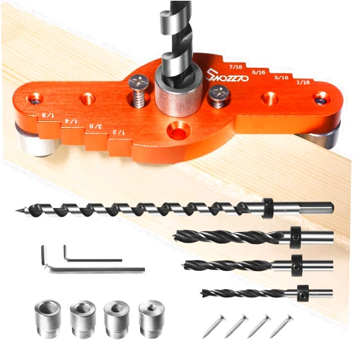 Swozzto Dowel Jig Kit for Floating Shelf Bracket(& 1/2