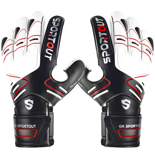 Sportout Youth&Adult Goalie Goalkeeper Gloves,Strong Grip for The Toughest Saves, with Finger Protect & 4+3MM Latex to Give Splendid Protection to Prevent Injuries,4 Colors