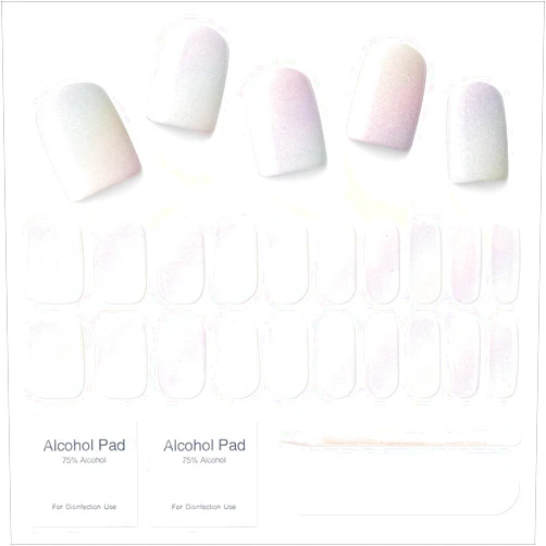 MOOYIYAN Semi Cured Gel Nail Strips|Works with Any UV/LED Nails Lamps|20 Pcs Gel Nail Wraps|Long-Lasting Two Weeks and Easy to Apply&Remove|with 2 Prep Pad,1 Nail File&1 Wooden Stick,Fluid Gradient 2
