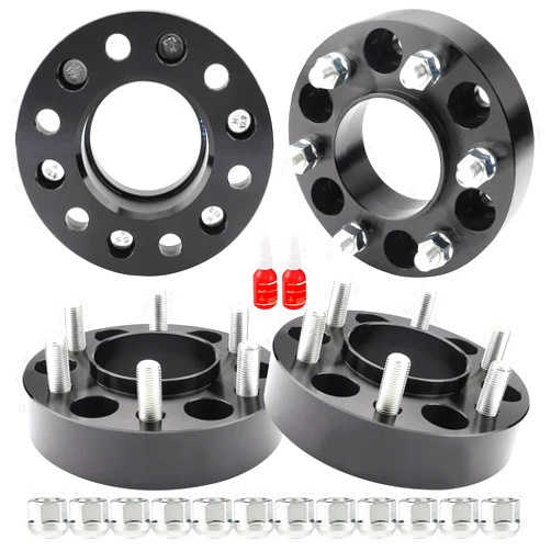 Richeer 1.5'' 6x5.5 Hub Centric Wheel Spacer for Sierra Silverado 1500, 6x139.7mm Wheel Spacers with 14x1.5 Studs & 78.1mm Bore for Tahoe Avalanche 1500 Suburban Escalade Express Yukon