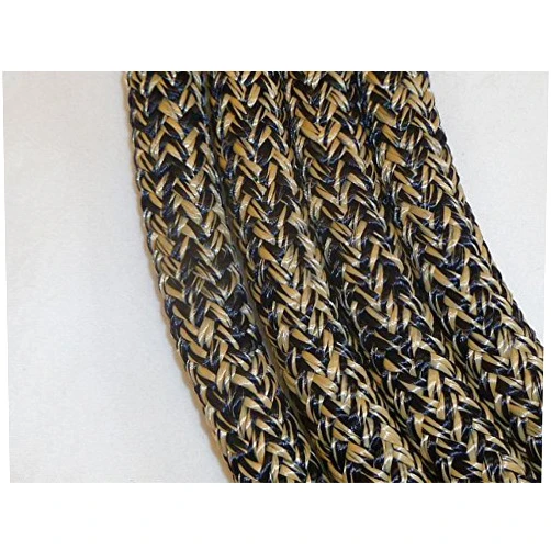 Big Sky Tack and Snacks Horse Rope Mecate Reins 22 ft Black Tan