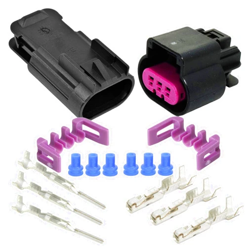 Aptiv (formerly Delphi) Aptiv 3-Pin GT 150 Series Sealed Connector Set with 18 20 GA,up to 15 Amps