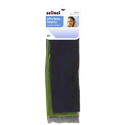 Scunci Effortless Beauty Wide Stretch Basic Headwraps