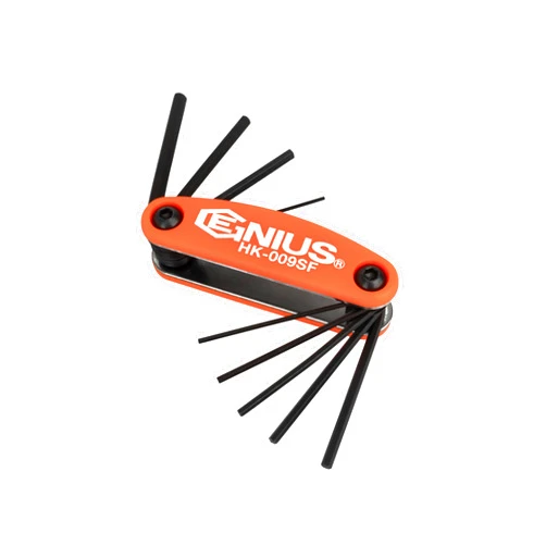 GENIUS TOOLS 9 Piece L-Shaped SAE Fold Up Hex Wrench Set HK-009SF