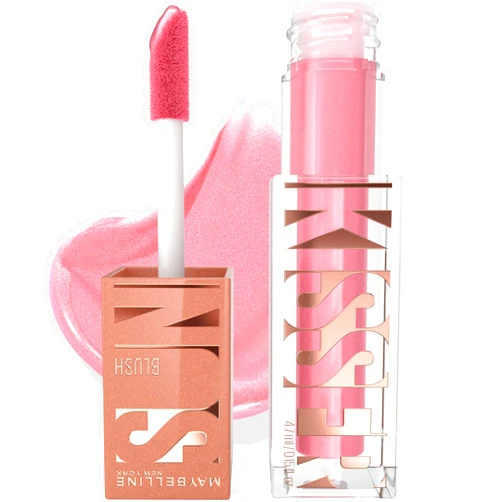 Maybelline Sunkisser Multi-Use Liquid Blush and Bronzer, Blendable, Longwear, Glowy Make Up, Blazing Blush, 1 Count