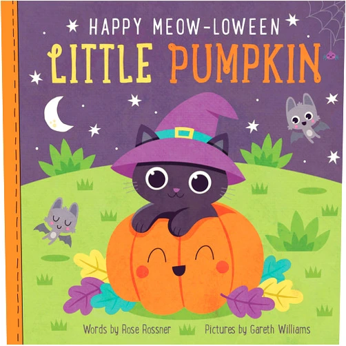 Rose Rossner,Gareth Williams Happy Meow-loween Little Pumpkin: A Sweet and Funny Halloween Board Book for Babies and Toddlers (Punderland)
