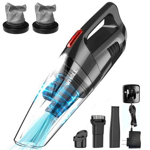 whall Handheld Vacuum Cordless, 8500PA Strong Suction Hand Vacuum, Wet Dry Hand Held Vacuum Cleaner with LED Light, Lightweight Mini Car Vacuum Cordless Rechargeable, Portable Vacuum