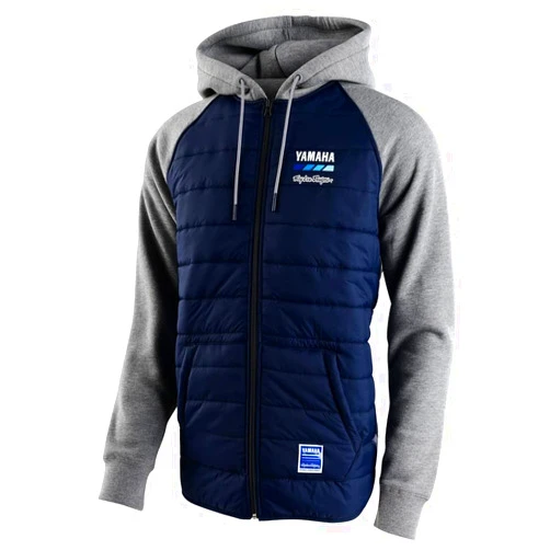 Troy Lee Designs Motorcycle Motocross Yamaha Racing Quilted Zip-Up Hoodie