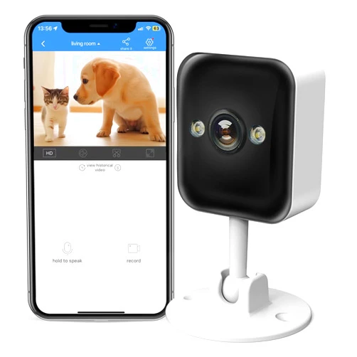 JOOAN Indoor Outdoor Camera Wireless, 1080P Home Security Camera for Baby/Pet Camera Indoor with 2-way Audio, Motion/Sound Detection, IP66 Waterproof, 24/7 SD Card Recording, Color Night, 2.4G WiFi