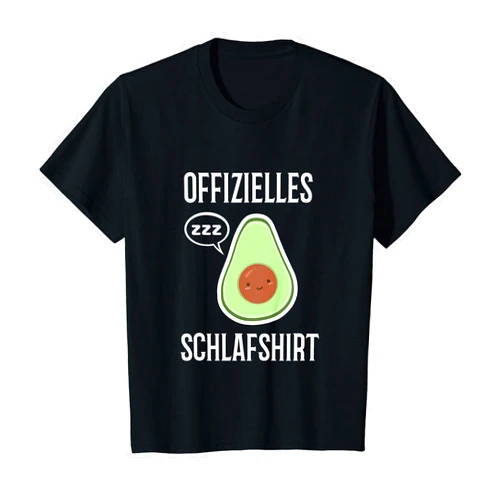 Schlafanzug Geschenkidee Langschläfer Morgenmuffel Kids Avocado Pyjamas Official Sleep Shirt Gift T-Shirt