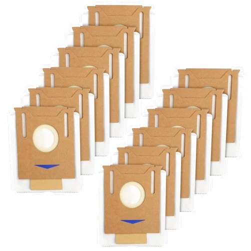 Ucoolbe 12 Pack Vacuum Dust Bags for Yeedi K781+ Vac Station, 2.5L Auto-Empty Replacement Dust Bag Fit for ECOVACS Deebot OZMO T8 AIVI T8 Max N8 Pro Plus N8 Pro DX93 DDX96 N10 Plus Robot Vacuum Cleaner