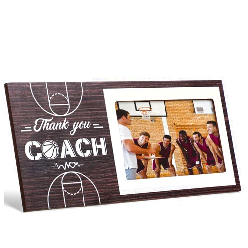 Sumind Football Picture Frame Soccer Basketball Volleyball Coach Gift Graduation Coach Picture Frame Gifts for Coaches Thank You Coach Gift 4