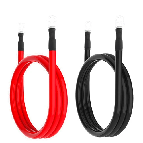Gopayia 2 AWG Battery Cable 2AWG Gauge Battery Inverter Cables for Automotive Solar Marine Boat RV Car Motorcycle (2 AWG, 5FT, 3/8