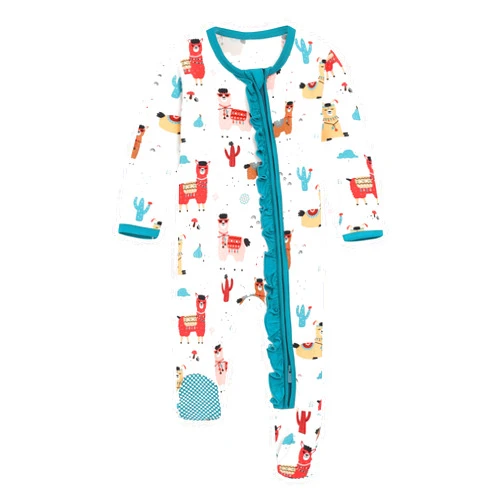 BambooBud Baby Boys Girls Rompers Soft Infant Toddler Zippered Footed Romper Newborn Viscose from Bamboo Pjs