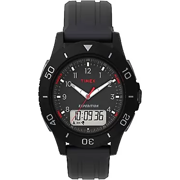 Timex Men's Expedition Katmai Combo 40mm Watch Black/Gray