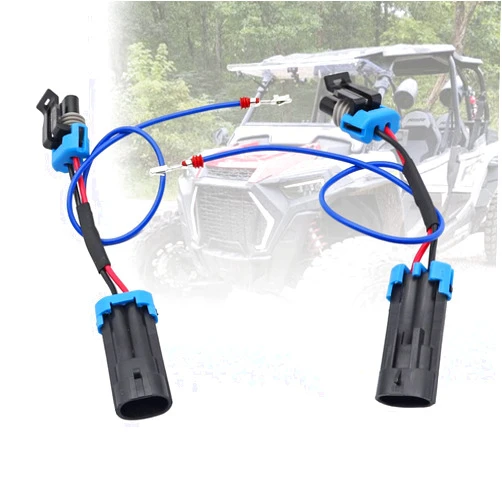 GXARTS 2Pcs Powersports Eyebrow Wiring Harness Fang Lights Accessory Light Compatible with Polaris RZR Turbo S XP4 1000 XP 2019 2020 2021