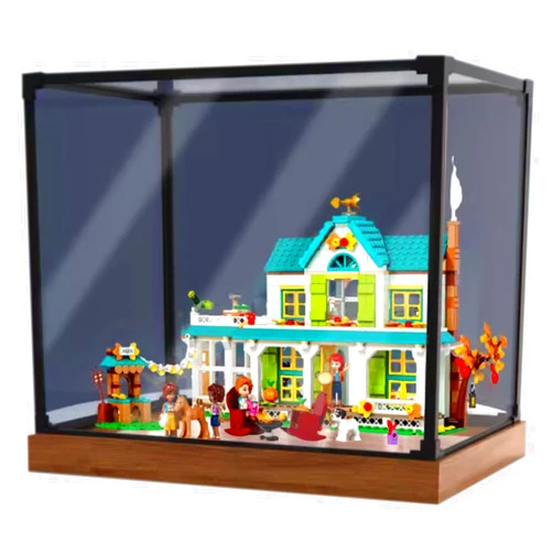 SIERKES Acrylic Display Case for Lego 41730 Ultram's Unique Houses Series Building Kit Dustproof Display Box Transparent Compatible with Lego 41730 Showcase (Not Included Lego Model) (Model A 3MM)