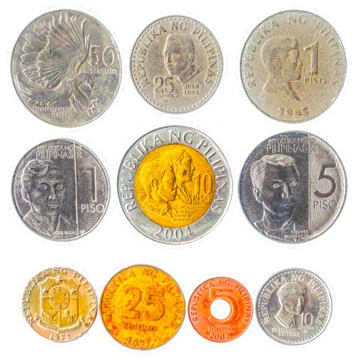 HOBBY OF KINGS Philippines 10 Mixed Coins | Sentimo | Piso | Famous Figures | Since 1967