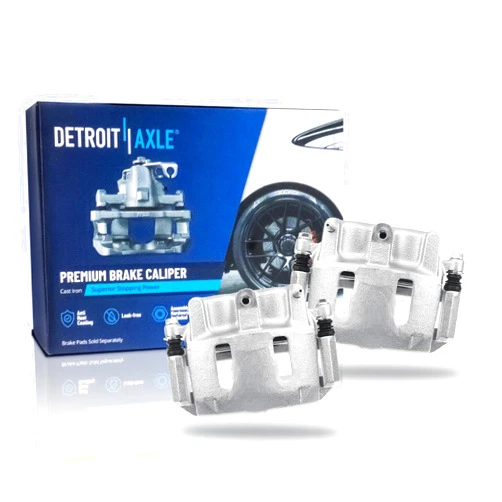 Detroit Axle - Front Left and Right Brake Calipers w/Brackets Replacement for Explorer Ranger B2300 B2500 B3000 B4000 Mountaineer