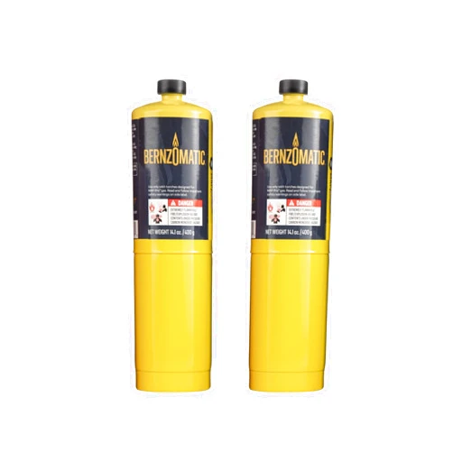 Bernzomatic Pre-Filled MAP-Pro Gas Torch Style Cylinder 14.1 oz - Pack of 2 (2)