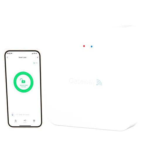 KUCACCI TUYA WiFi Gateway for Kucacci Z1 Z2 Q1 Smart Lock: Compatible with Smart Life, Tuya App to Remotely Control Smart Door Lock, Compatible with Alexa, Google Assistant to Voice Control(Support WiFi 2.4G)