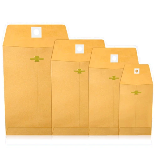 Frienda 4 Sizes Clasp Envelopes Kraft Paper Catalog Clasp Envelope with Clasp Closure for Filing, Storing or Mailing Documents, 50 Pieces (Brown,5 x7 In,6 x 9 In,9 x 12 In,10 x 13 In)