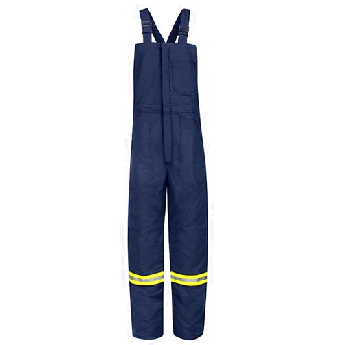 Bulwark FR Bulwark Deluxe Insulated Bib Overall, Excel FR ComforTouch, NAVY, RGL BLCTNV-RG-L